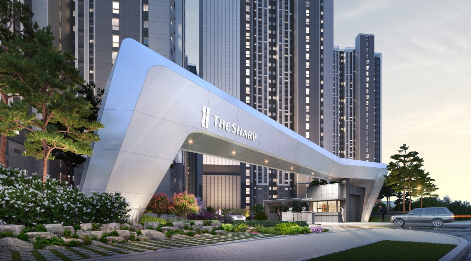 더샵 아르테 주출입구 투시도.(사진=포스코건설)