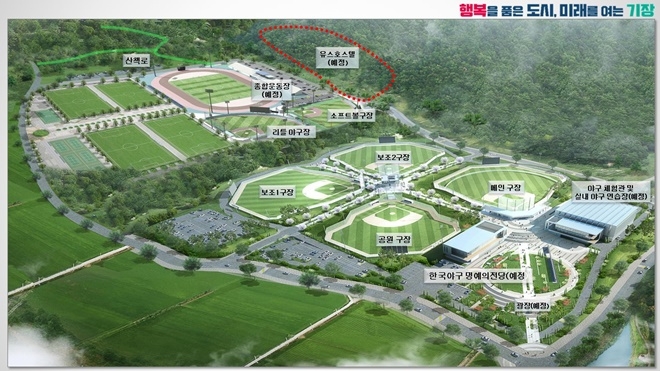 기장군야구테마파크 조감도.(제공=부산 기장군)
