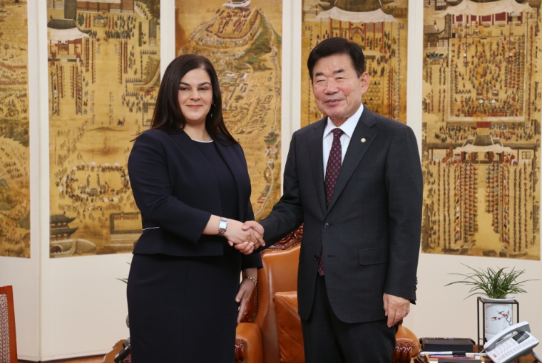 김진표 의장, 알-탈 주한요르단대사 접견