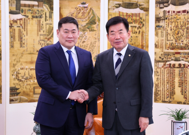 김진표 의장, 어용에르덴 몽골 총리 접견