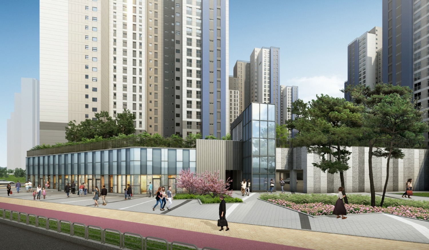 ‘검단 한신더휴 어반파크’ 단지 내 상가 투시도