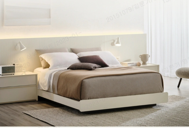 유로 503 침대 뉴트럴 화이트.(사진=한샘)