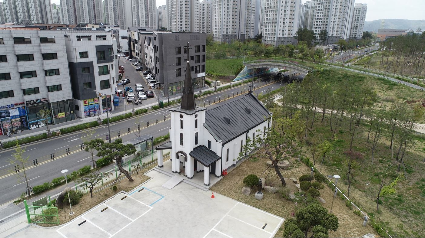 하남 구산성당 전경