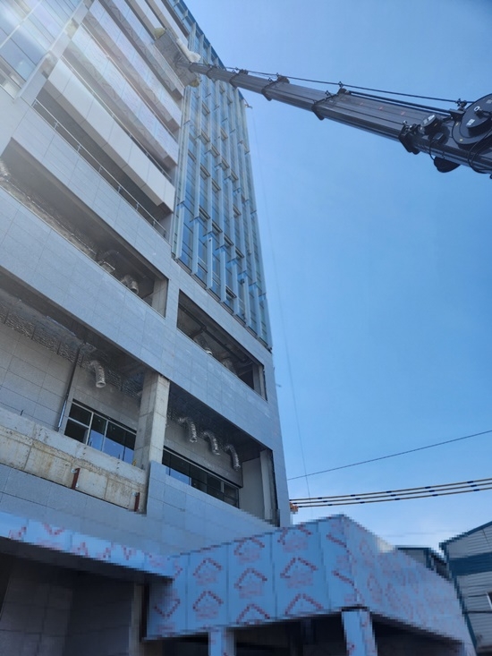 추락사고 현장.(사진제공=부산경찰청)