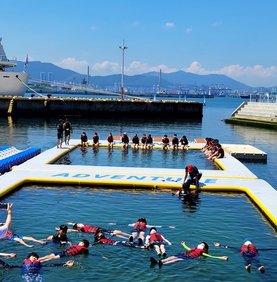 지난해 바다 실기교육 모습.(제공=부산교육청)