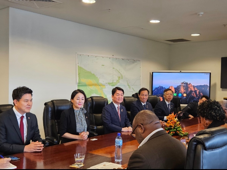 김태호 국회 외통위 위원장, 파푸아뉴기니 총리 예방