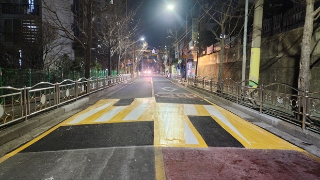 아동지킴이 안전턱 모습.(제공=부산경찰청)