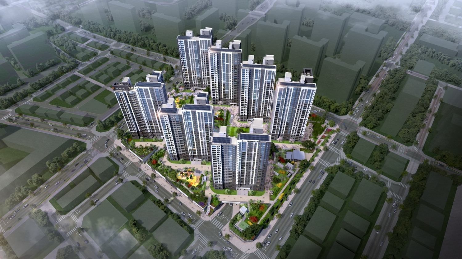 호반써밋 인천검단 AB19블록 조감도.(사진=호반건설)