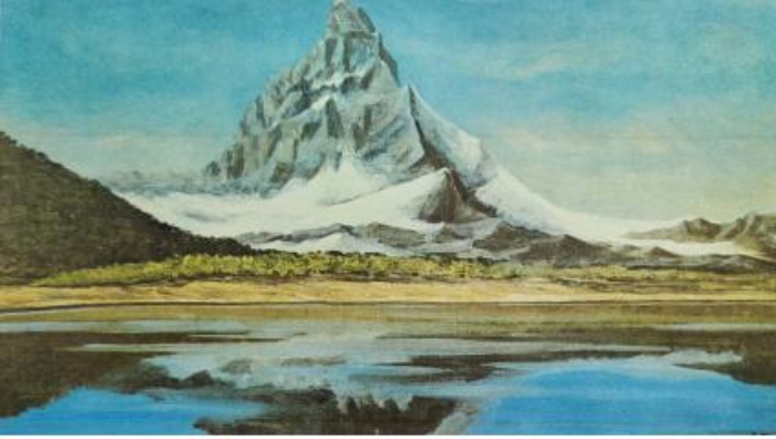 김종필기념사업재단 제공 (1969년 4월 作, 알프스 마터호른산봉)