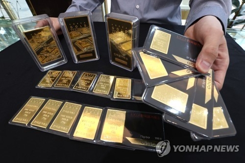 홍콩에서 사들인 금괴 모습. (사진=연합뉴스)