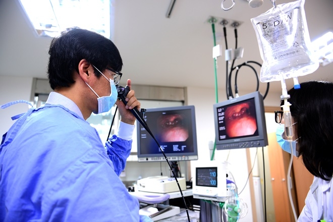 기관지 내시경 검사.(제공=고신대복음병원)