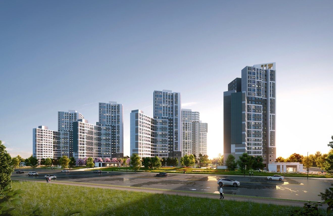 부산 에코델타시티 11BL 투시도.(사진=대우건설)