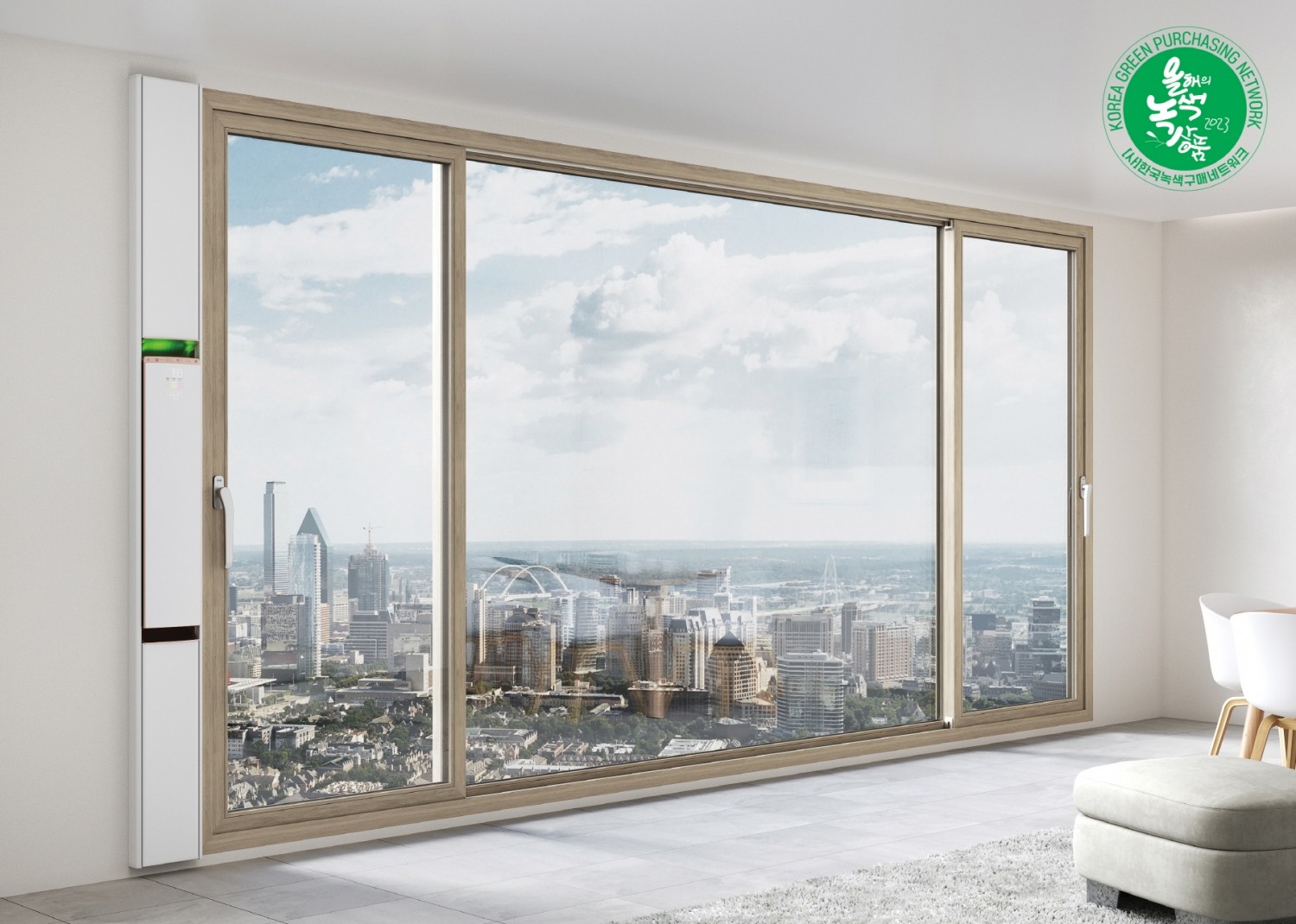 2023 대한민국 올해의 녹색상품에 선정된 수퍼세이브 창호.(사진=LX하우시스)