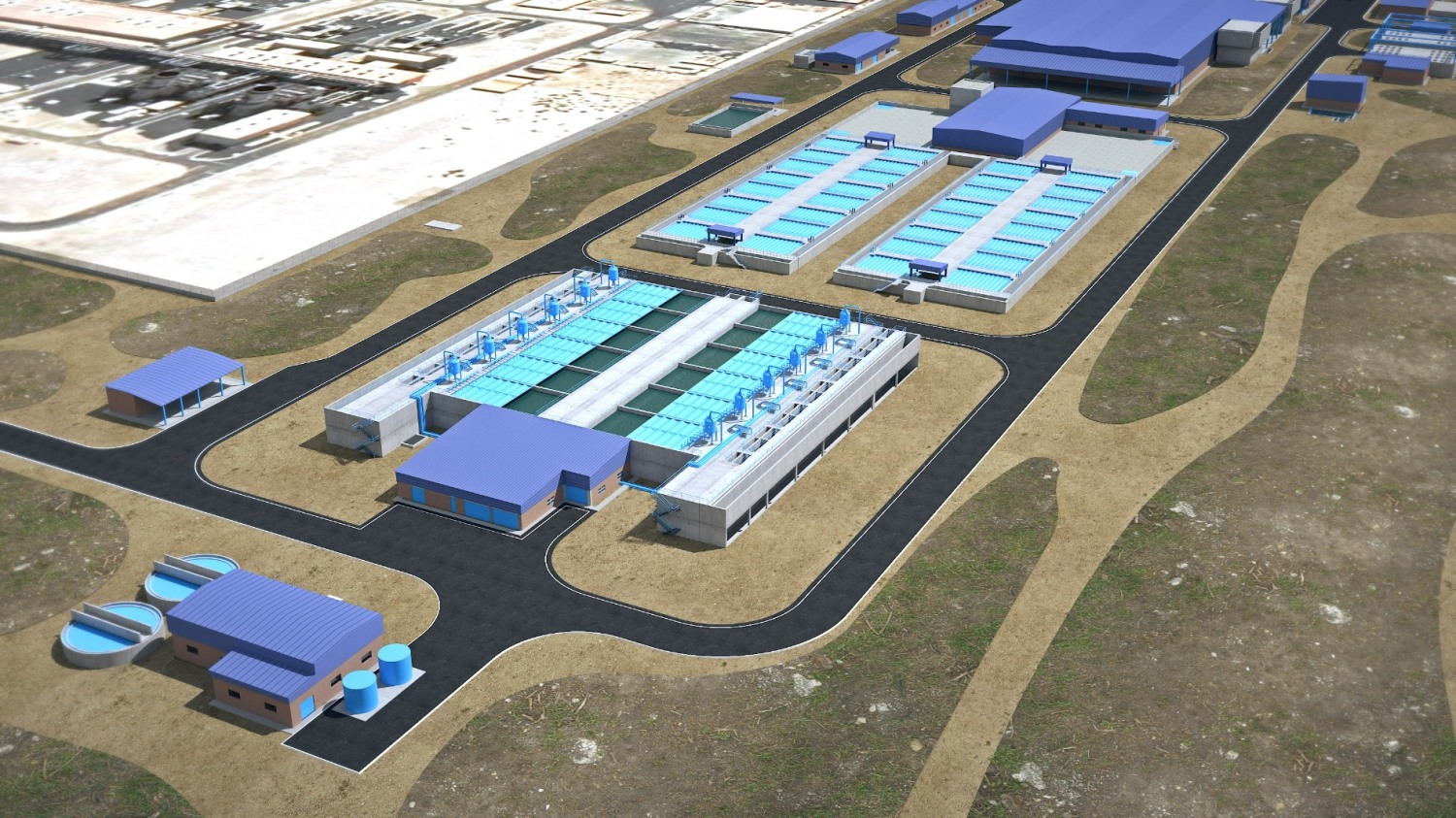 UAE 슈웨이하트(Shuweighat) 4 해수담수화사업 조감도.(사진=GS건설)