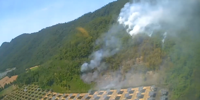 전남 해남 산불 현장.(사진제공=산림청)