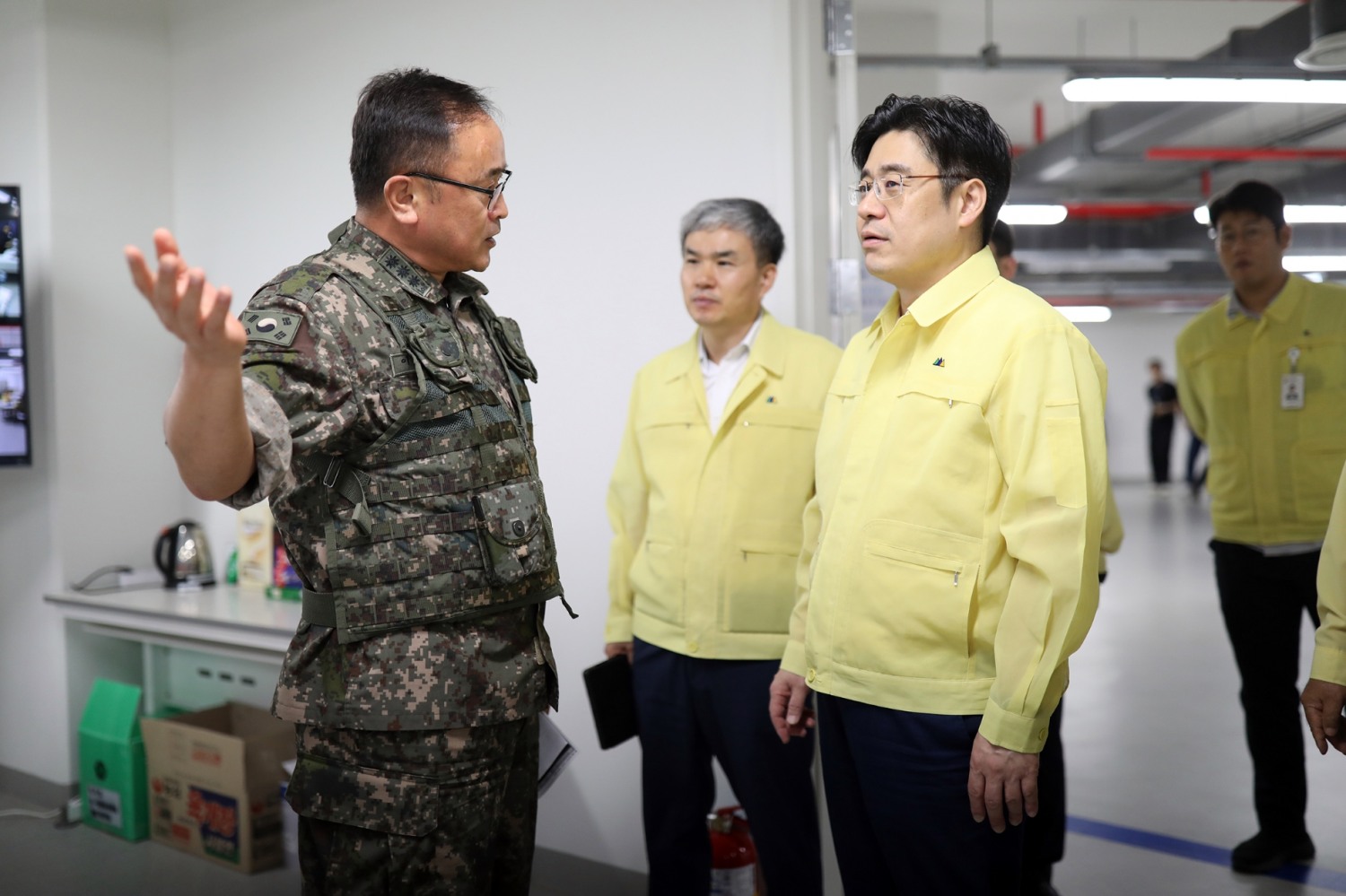 민방위 훈련 실시 현장