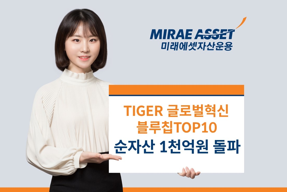 미래에셋운용 ‘TIGER 글로벌혁신블루칩TOP10 ETF’ 순자산 1000억원 돌파