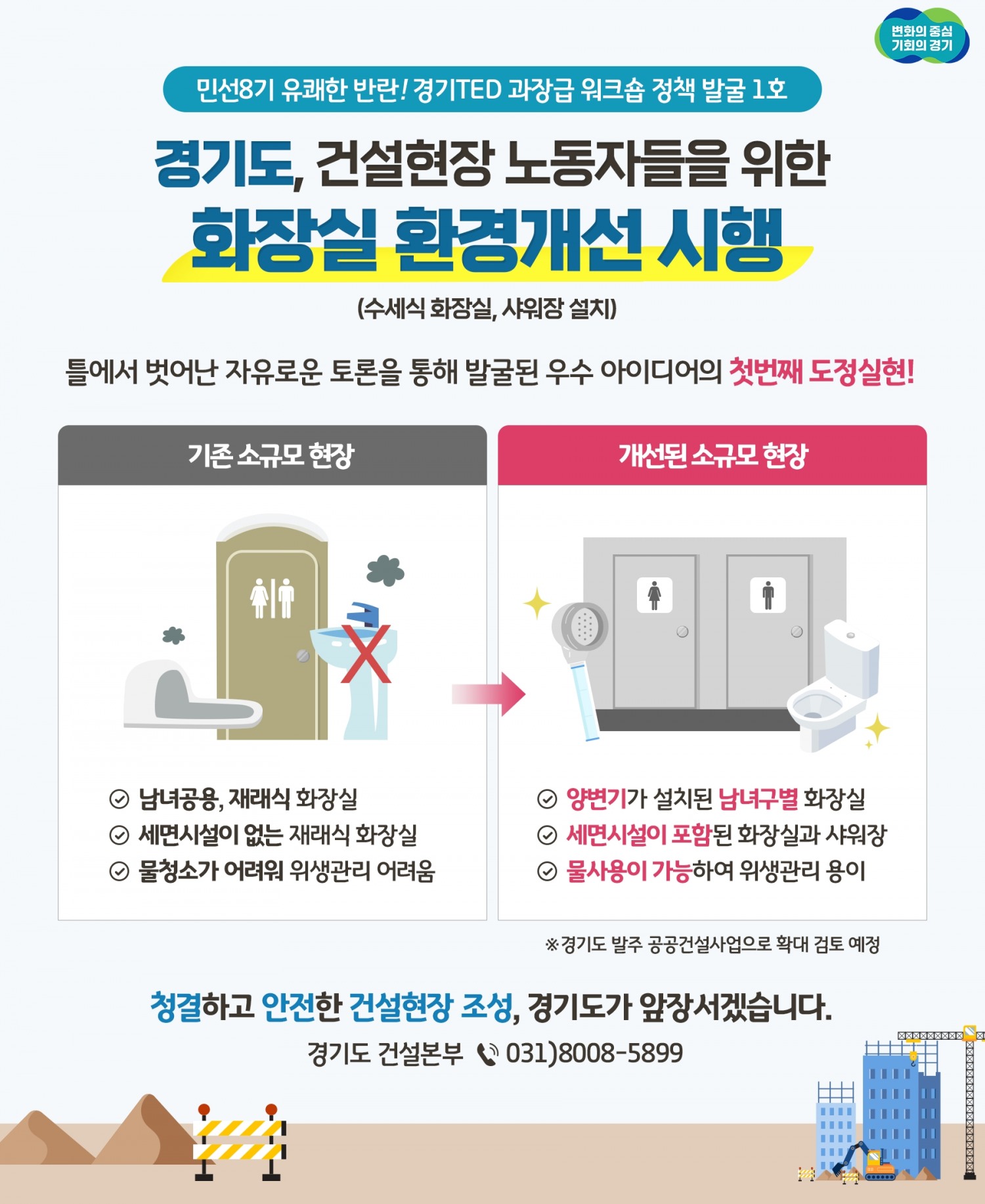 간이화장실 설치 안내