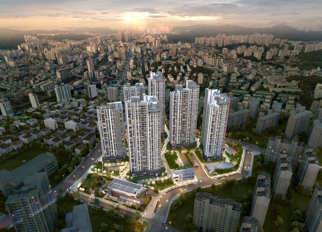 소사역 롯데캐슬 더 뉴엘 조감도.(사진=롯데건설)