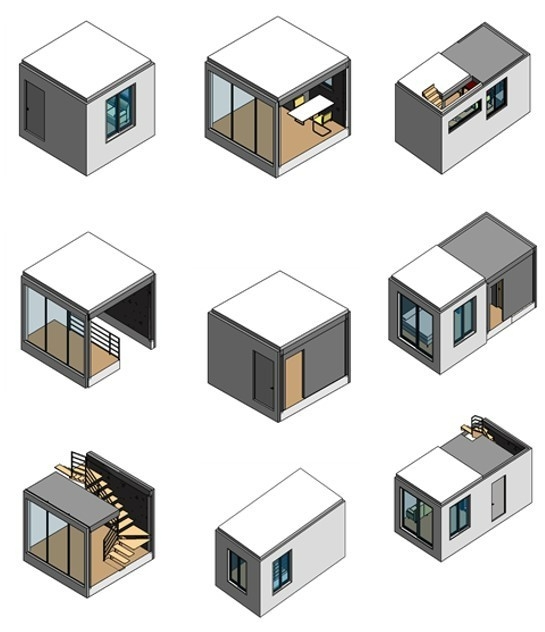 DL이앤씨가 지능형 설계 자동화 기술을 활용해 생성한 소형 주택 설계안.(사진=DL이앤씨)