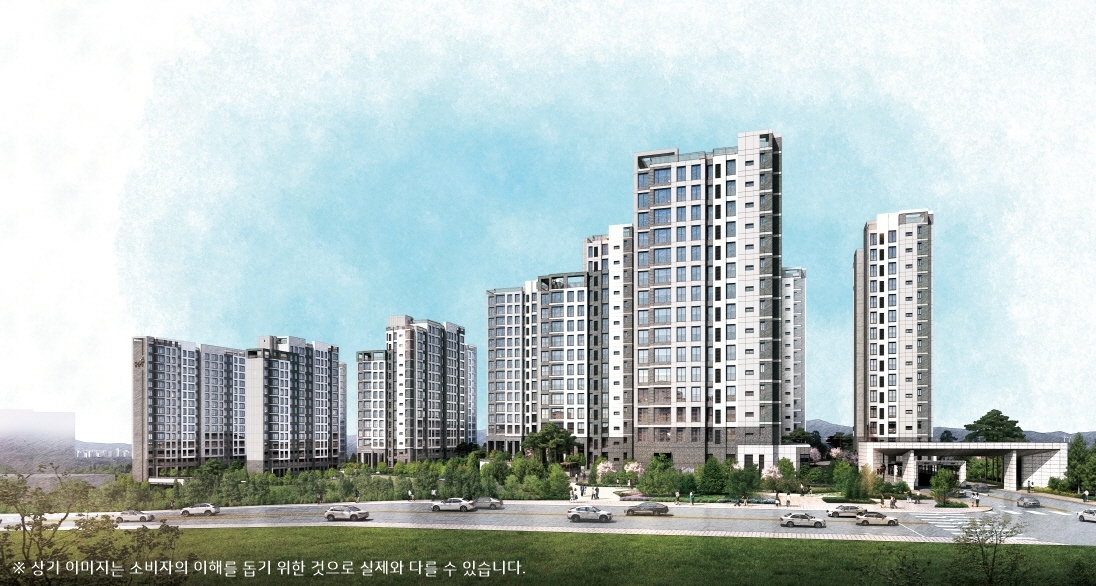 제주 중부공원 제일풍경채 센트럴파크 투시도.(사진=제일건설)