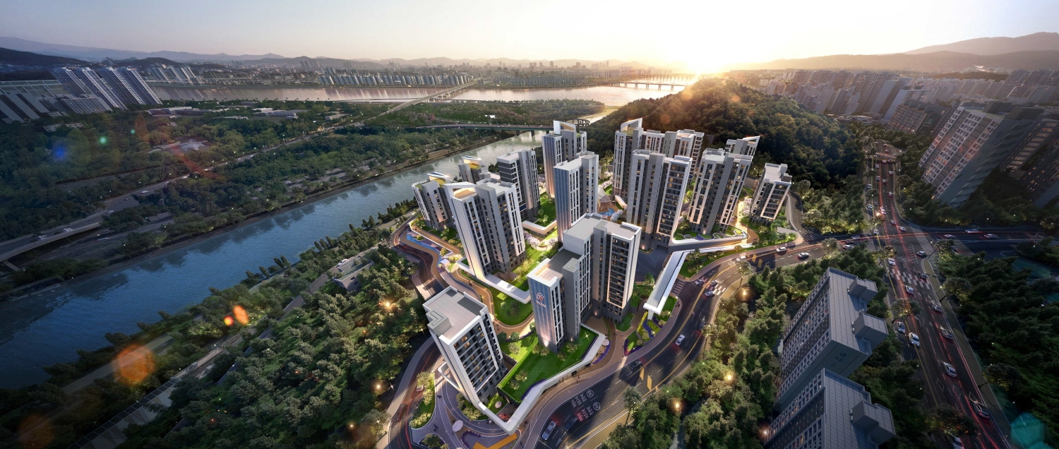 응봉1구역 재건축 조감도.(사진=현대건설)