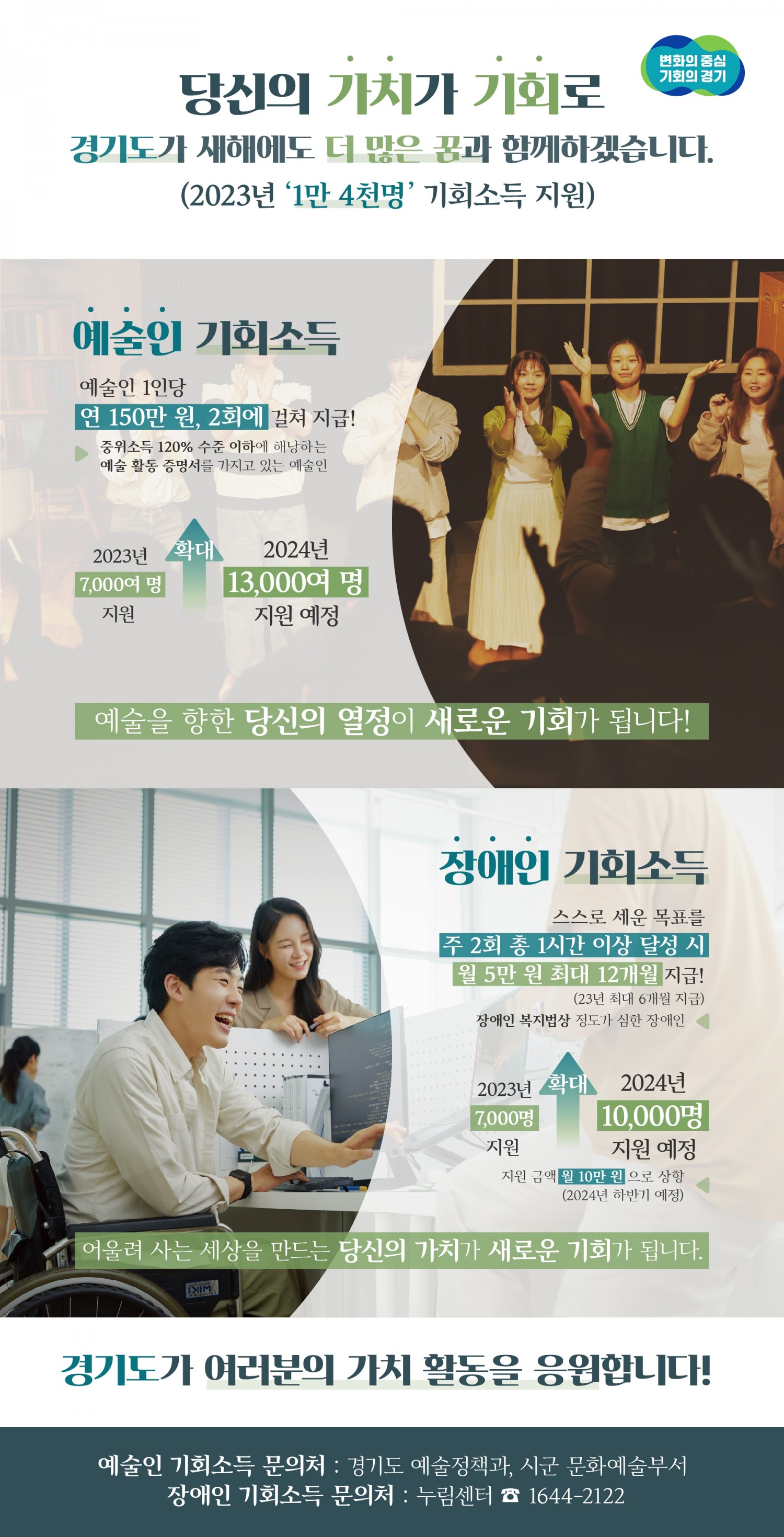 기회소득 홍보물