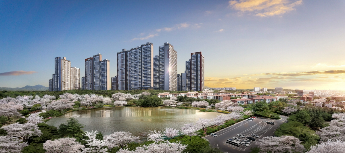 힐스테이트 더샵 상생공원 투시도.(사진=현대엔지니어링)