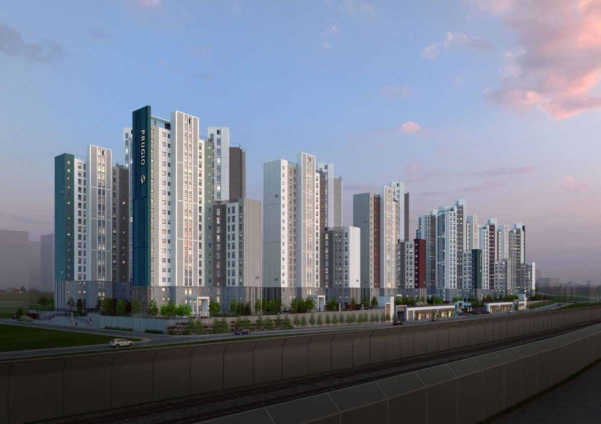 송내역 푸르지오 센트비엔 투시도.(사진=대우건설)