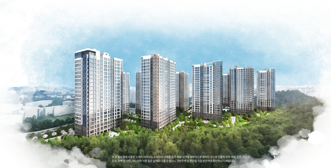 첨단 제일풍경채 파크원 투시도.(사진=제일건설)