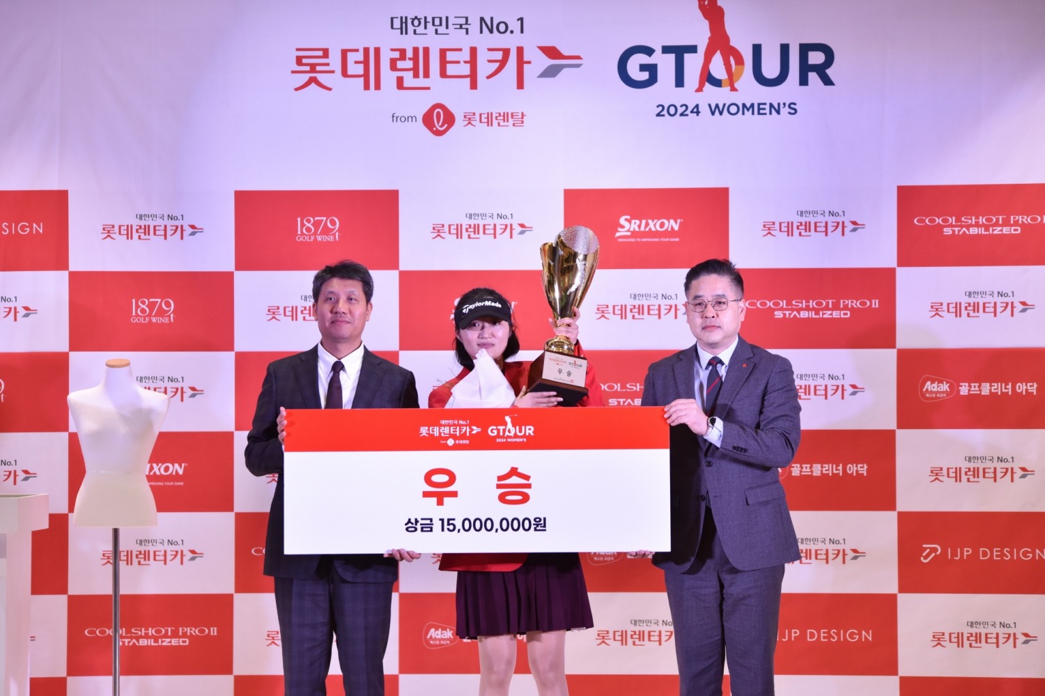 골프존, '2024 롯데렌탈 롯데렌터카 GTOUR WOMEN'S' 2차 대회 이진경 우승