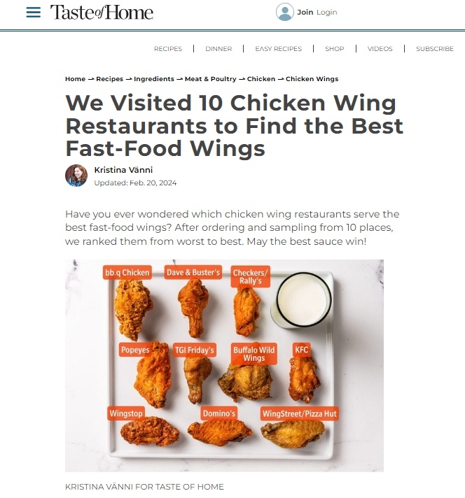 BBQ, 최고의 패스트푸드 후라이드 치킨으로 선정