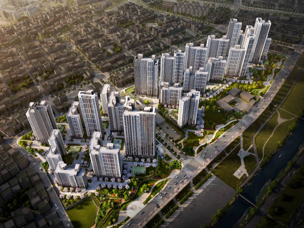 힐스테이트 어울림 청주사직 조감도.(사진=현대건설)