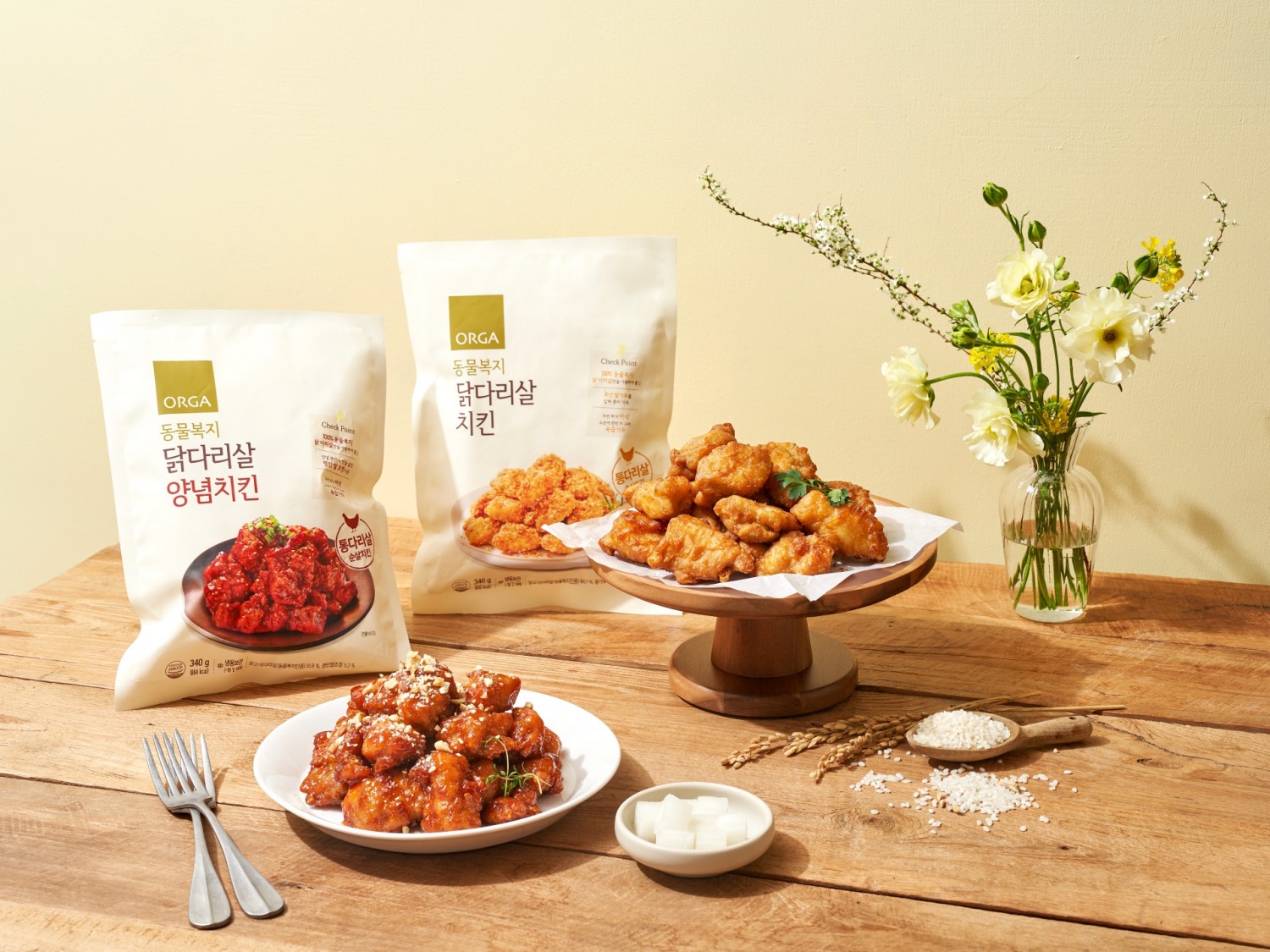 풀무원 올가홀푸드, ‘동물복지 닭다리살 치킨’ 선보여