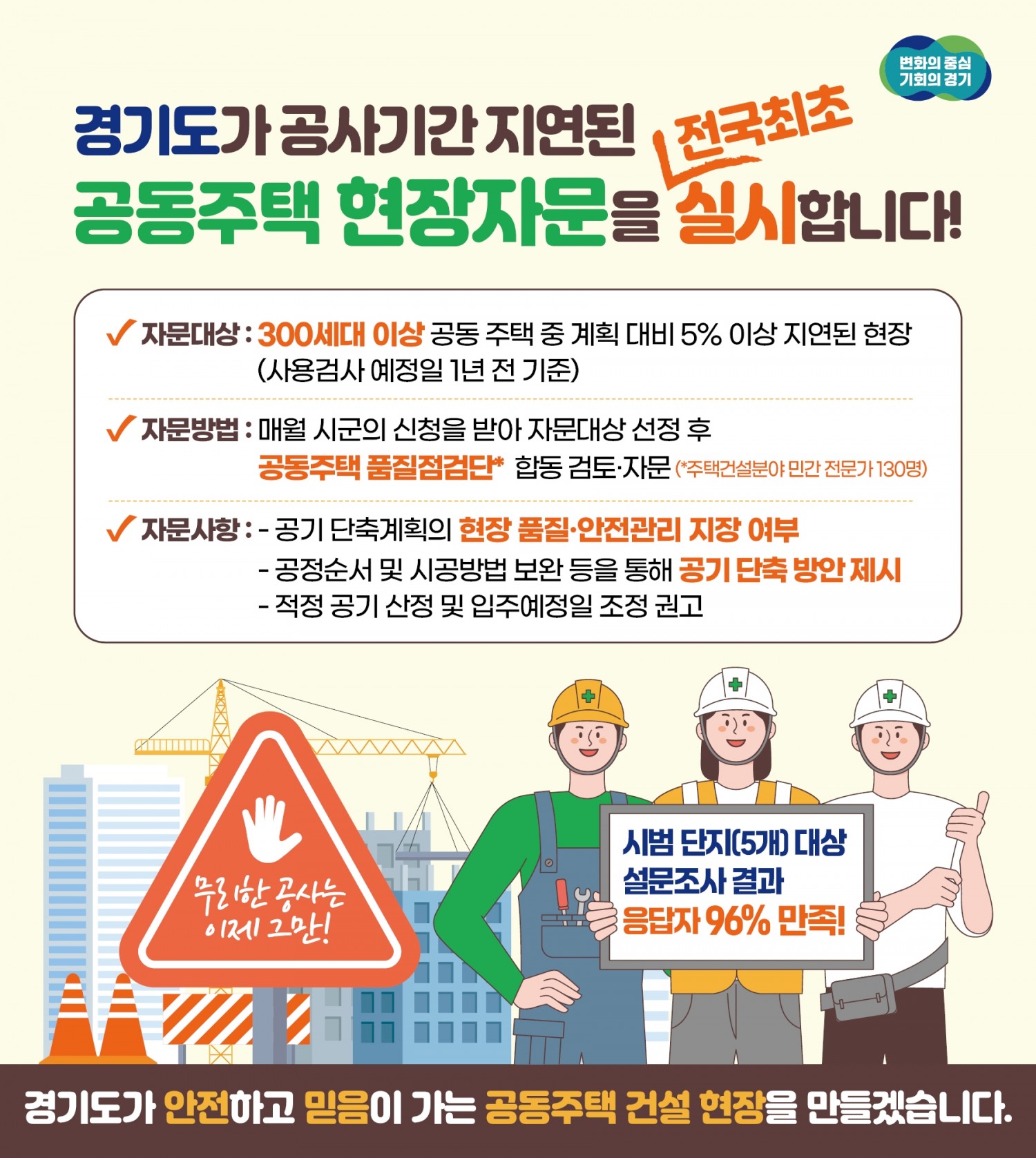 공사기간 지연 현장자문 안내