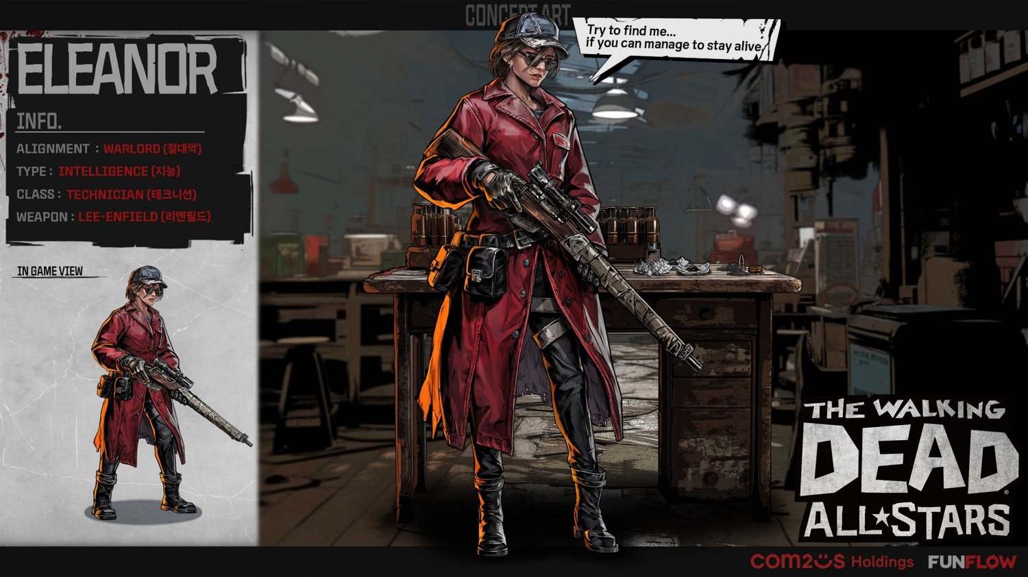 컴투스홀딩스 ‘워킹데드: 올스타즈’, 신규 생존자 ‘엘레노어’ 등장