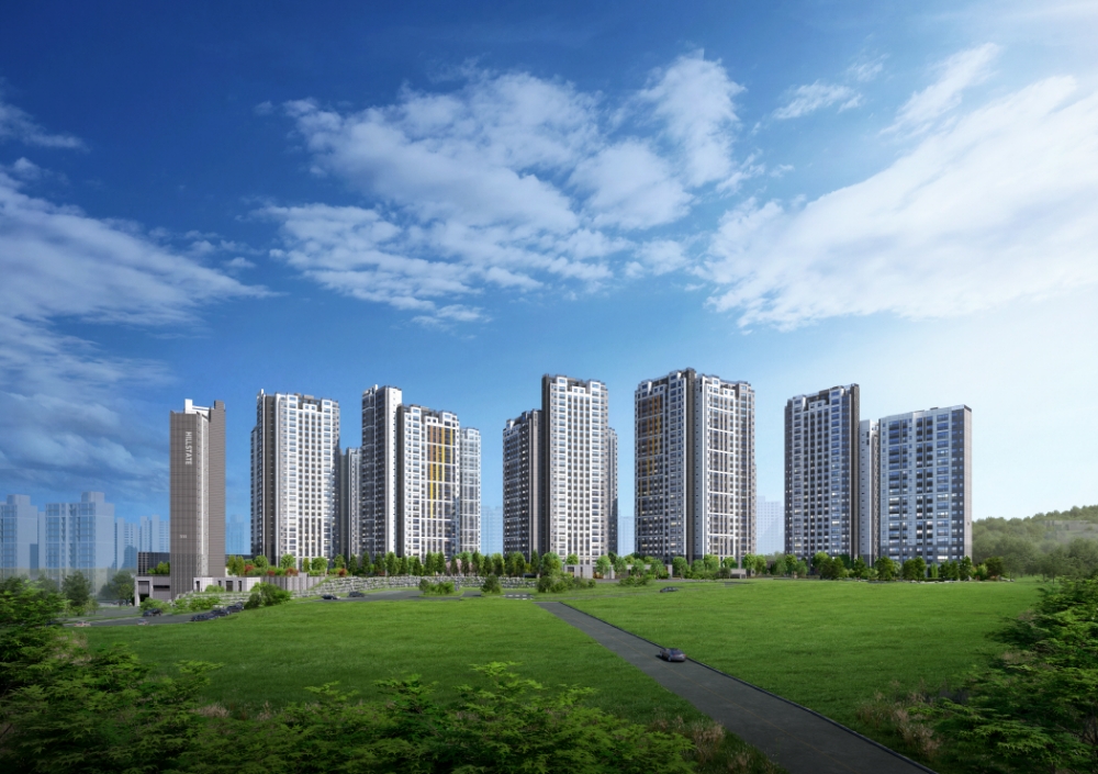 힐스테이트 두정역 투시도.(사진=현대건설)