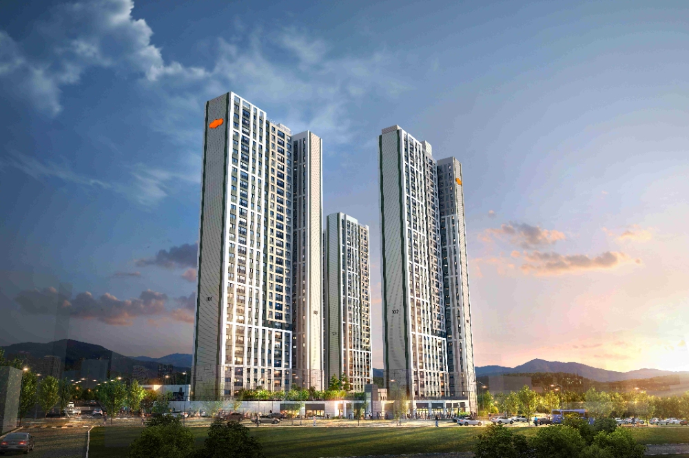 e편한세상 금정 메종카운티 단지 투시도.(사진=DL이앤씨)