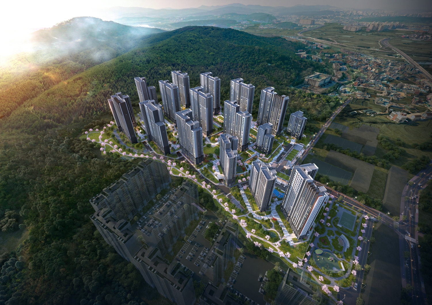 롯데캐슬 위너스포레 조감도.(사진=롯데건설)