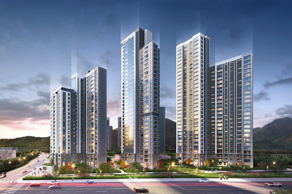 안양 종합운동장 북측 재개발정비사업 투시도.(사진=롯데건설)