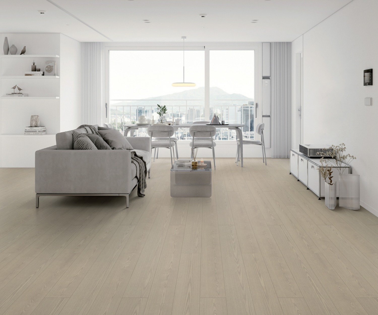 LX지인 바닥재 에디톤 마루 밀그레이.(사진=LX하우시스)