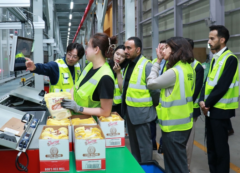 CJ대한통운 인천 GDC에 사우디 통합물류특구 운영사 대표단 방문