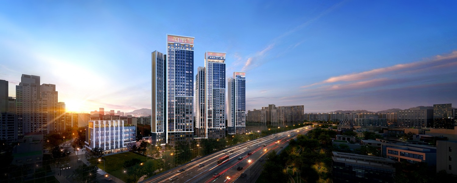 신반포12차아파트 재건축사업 투시도.(사진=롯데건설)