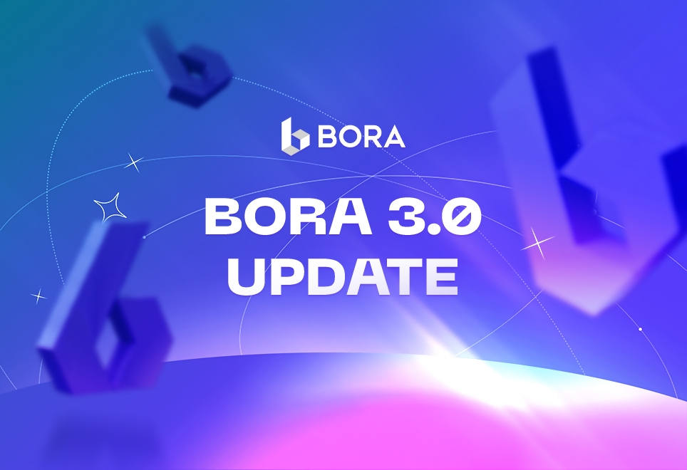 메타보라 싱가폴, BORA 3.0 업데이트 진행