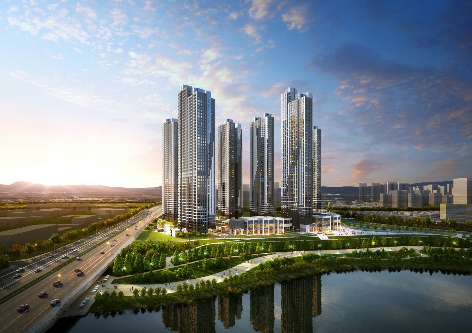 고양 장항 카이브 유보라 투시도.