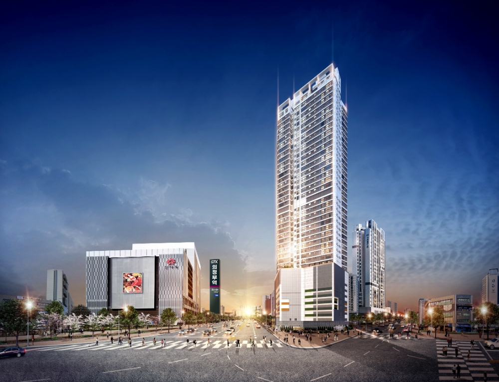 의정부역 파밀리에 Ⅱ 투시도.(사진=신동아건설)