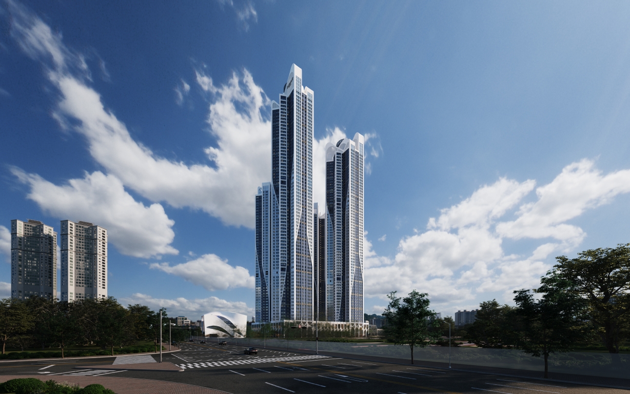 블랑써밋74 주경투시도.(사진=대우건설)