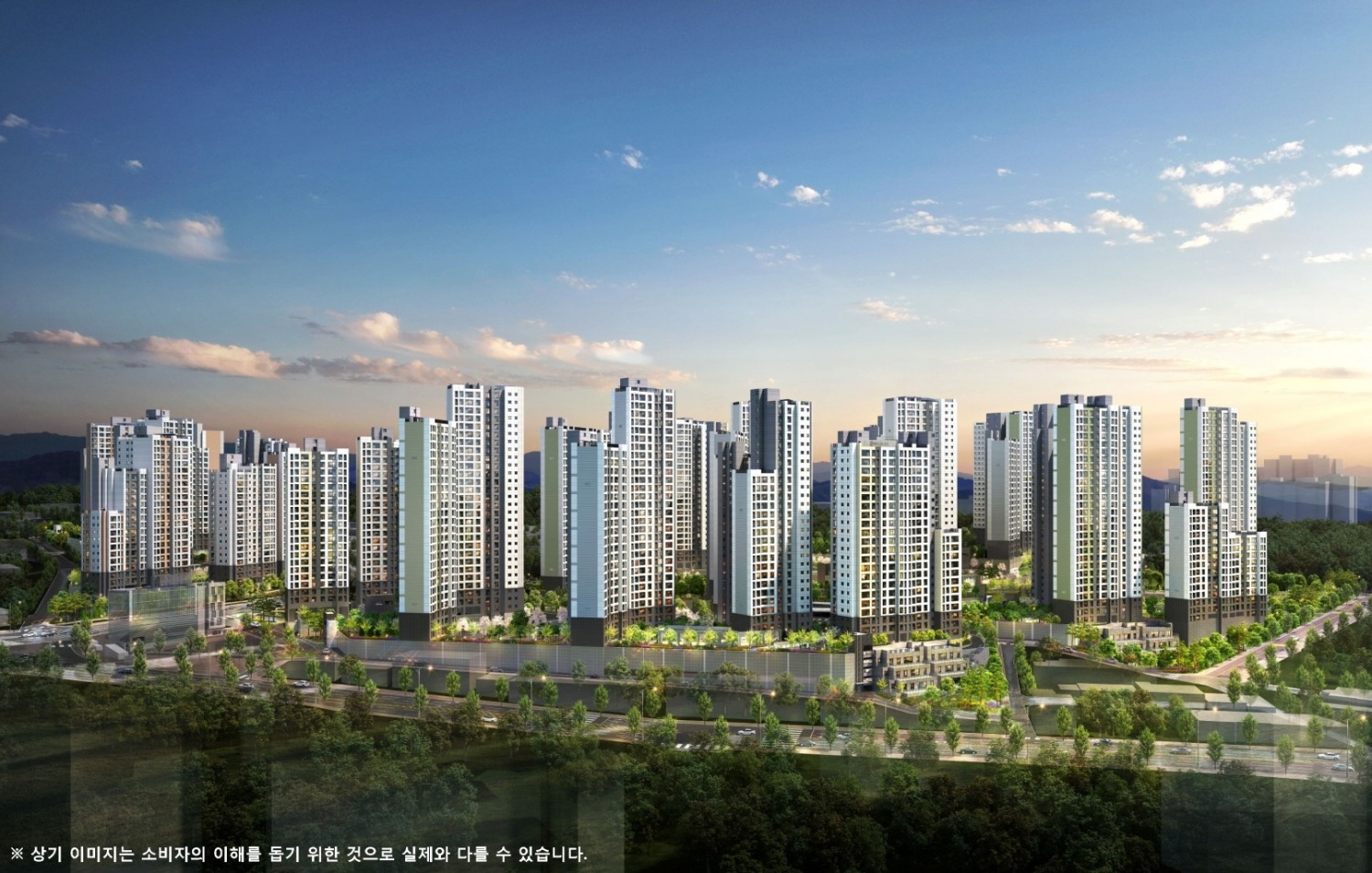 성남 산성1구역 투시도.(사진=대우건설)