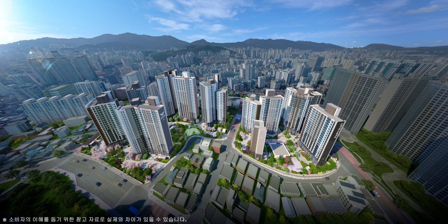 양정 롯데캐슬 프론티엘 조감도.(사진=롯데건설)