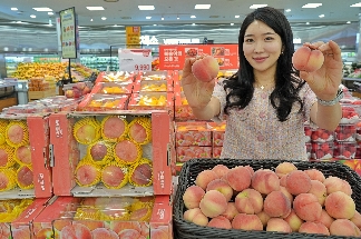 롯데마트, 대극천복숭아 판매